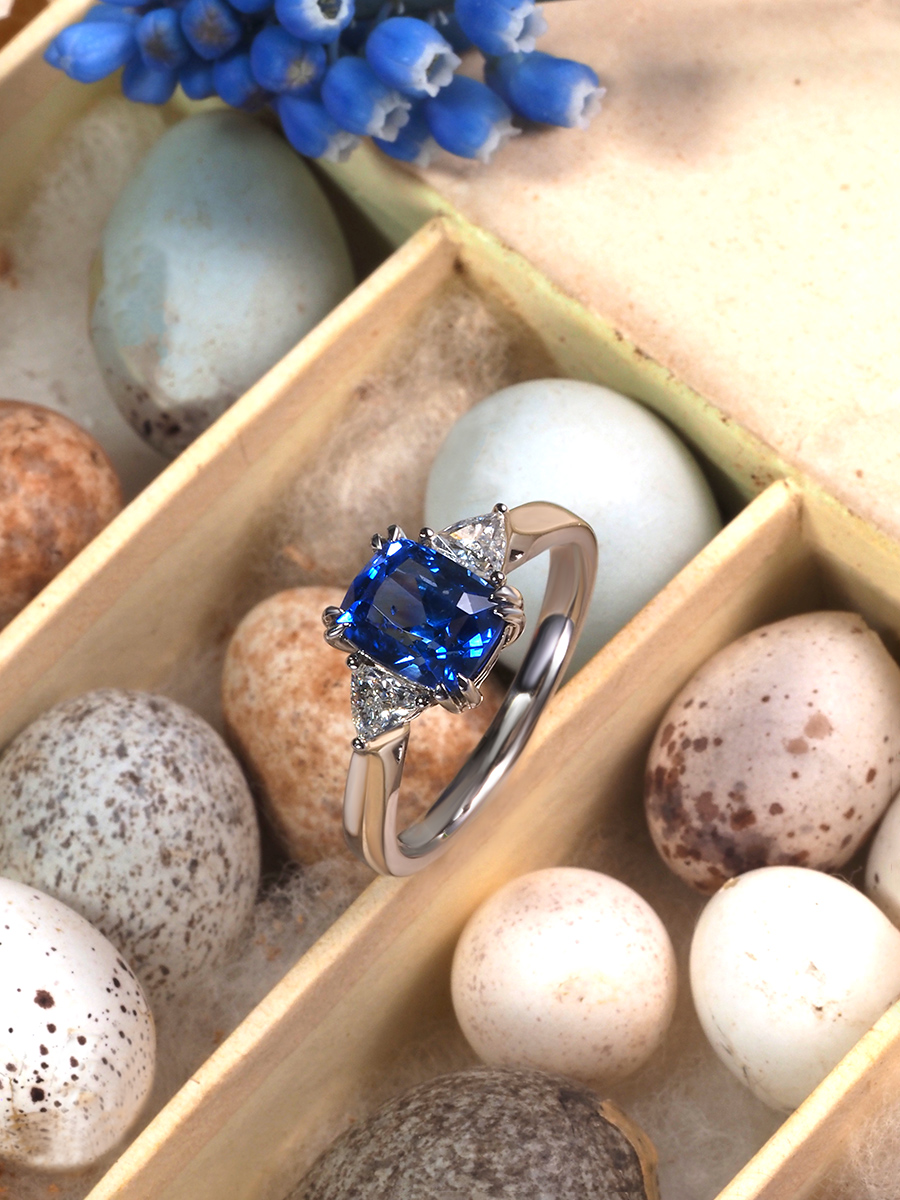 Cornflower Sapphire ring